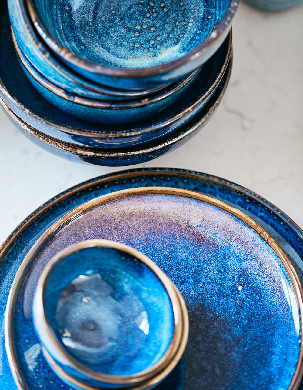 Space tallerken, blå - Ø26 cm.